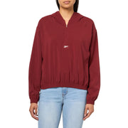 Reebok Women's Id Train Woven Jacket, Rich Maroon, XX-Small
