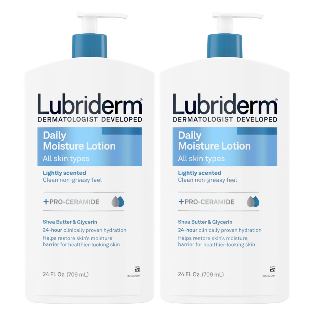 Lubriderm Daily Moisture Lotion for Normal to Dry Skin - 24 fl. oz. (2 Pack)