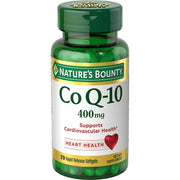 Nature's Bounty CoQ10 400 mg Cardio Q10 Maximum Strength, Rapid Release Liquid Softgels - 39ct