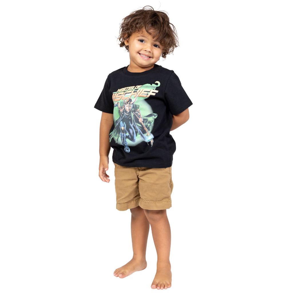 SZ 7-8, Marvel Avengers Loki Little Boys 2 Pack Short Sleeve Graphic T-Shirt Black/Gray