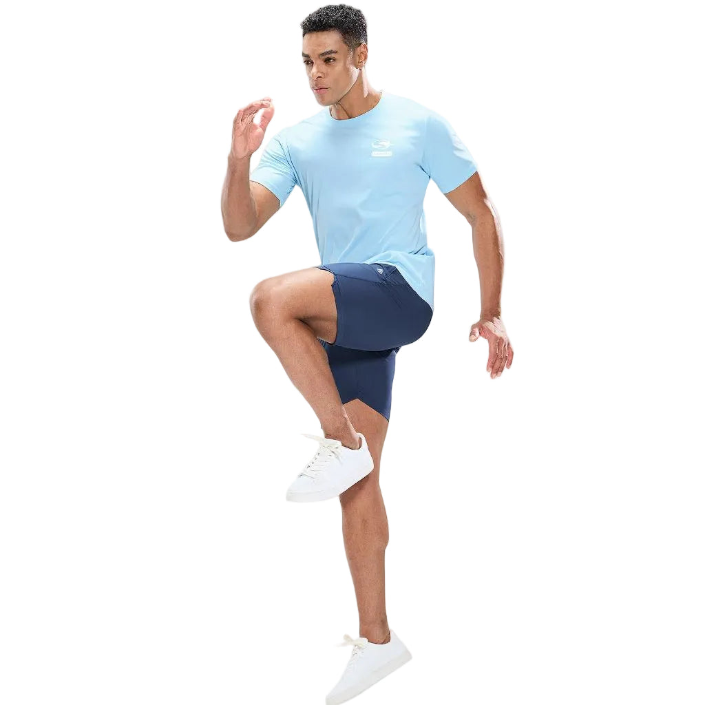 Haimont Men's Moisture Wicking Dry Fit T-shirt, Light Blue, S