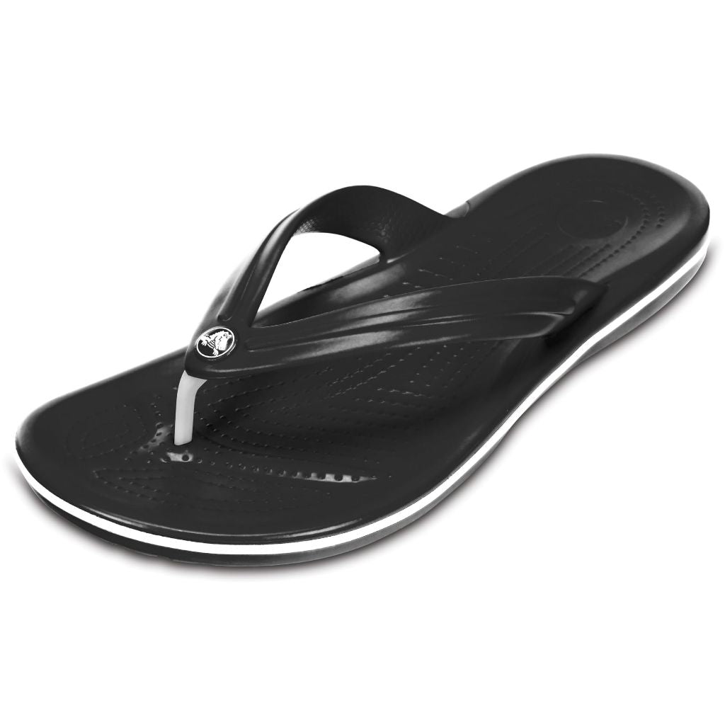 SZ 12M / 14W Crocs Unisex Adult Crocband Flip Flop Sandals | Black