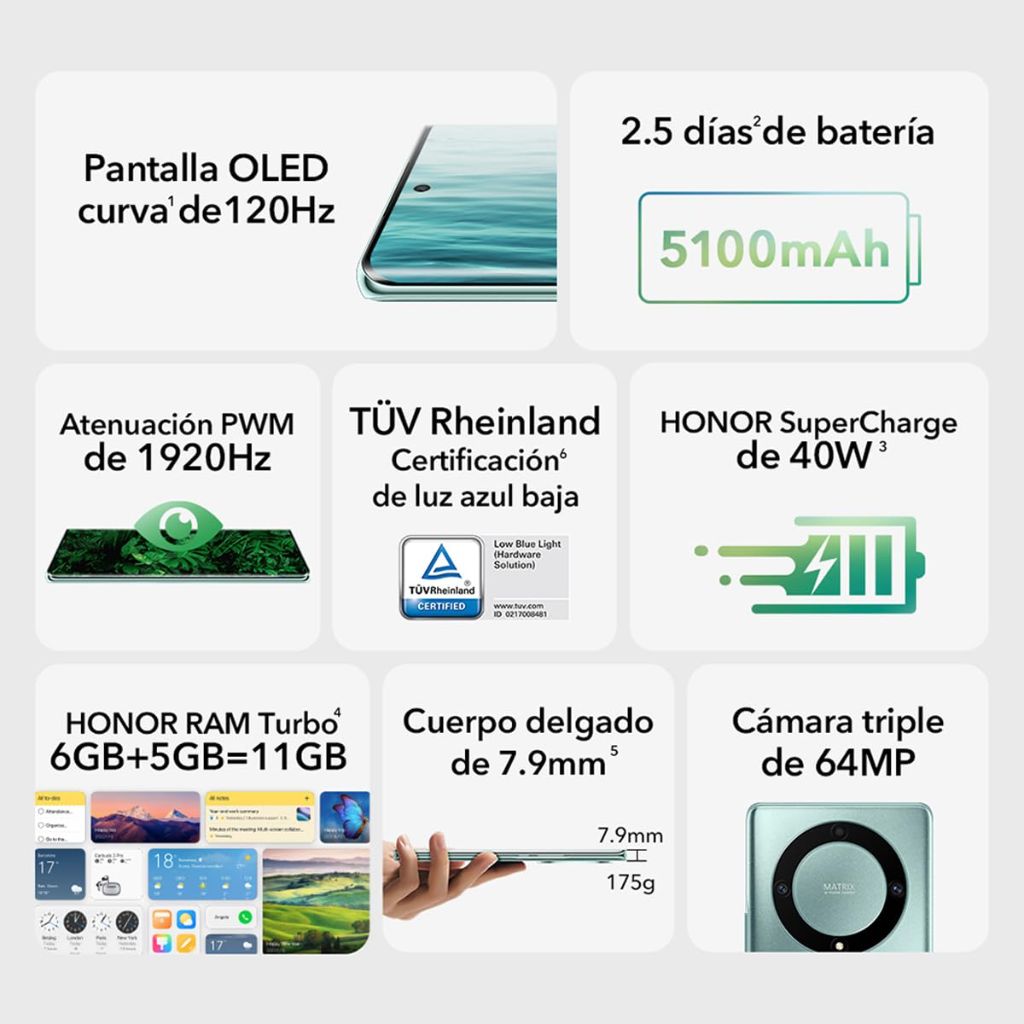 HONOR X8 5G Smartphone (256GB Storage, 8GB RAM)