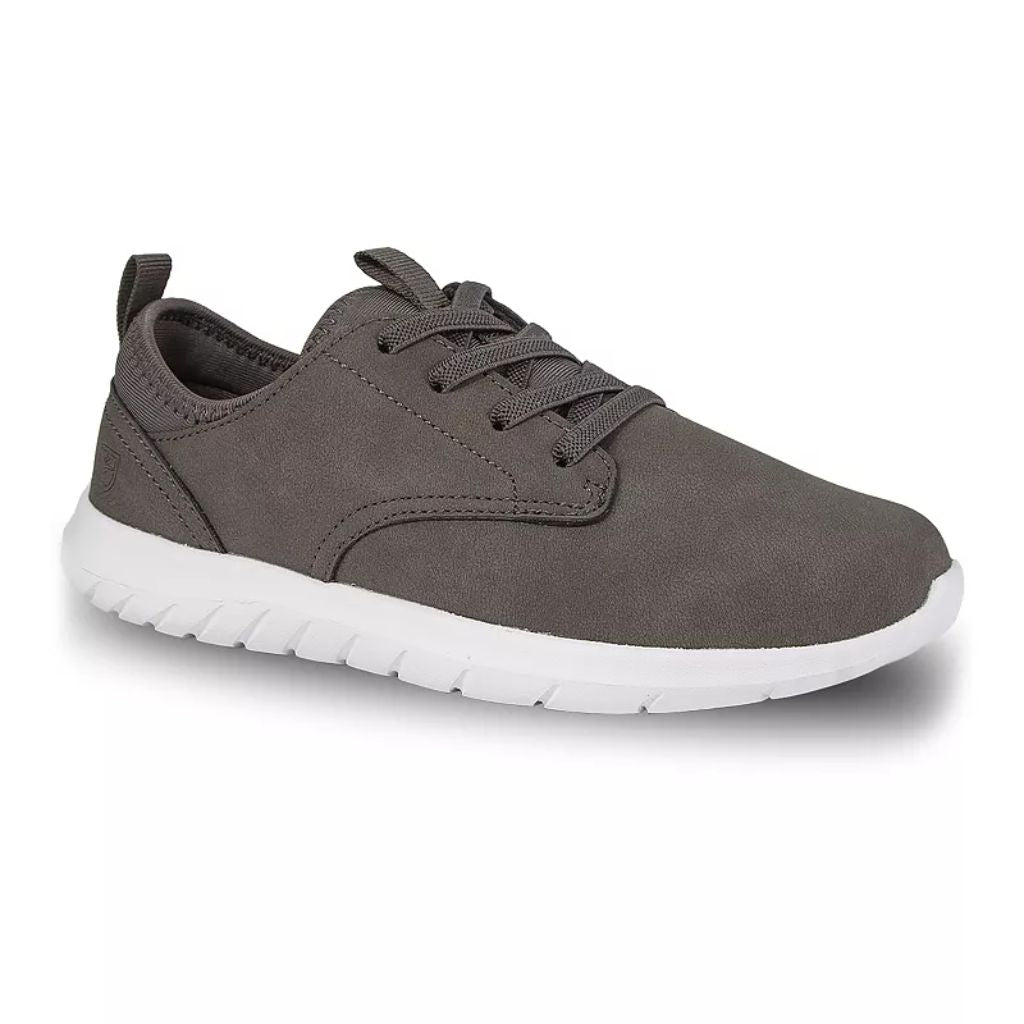 Deer Stags Cal Jr Boys’ Bungee Lace Oxford Shoes -Gray, 11 Little Kids