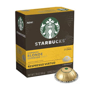 Starbucks Blonde Espresso Roast Capsules, Nespresso Vertuo Compatible, 10 Capsules Per Box (Pack of 1)