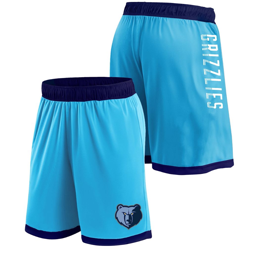SZ XL18/20 NBA Youth 8-20 Official Trouble on the Court Performance Shorts ( Memphis Grizzlies Blue )