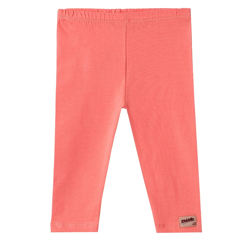 Kidddio Premium Baby & Toddler Capri Leggings - Soft Cotton Blend, Durable & Perfect for Every Adventure - Single - 3T - Coral Red