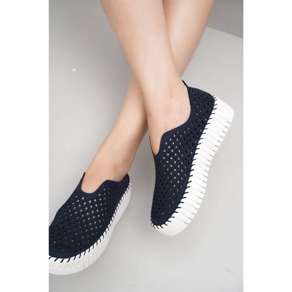 Project Cloud Platform Loafers for Women - (Daffodil, Blue, 11)