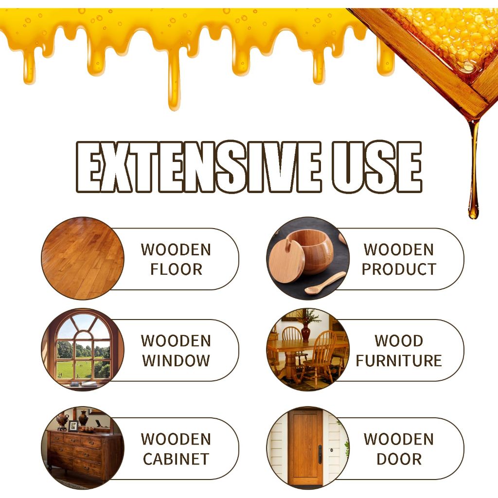 MOODTALK Beeswax Spray Furniture Polish, Wood Cleaner, Wood Floor Polish - For Living Room, Kitchen and Wooden Furniture Floors