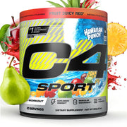 C4 Sport Pre Workout Powder - NSF Certified for Sport - Elite Hydration - Hawaiian Punch, 20 Servings