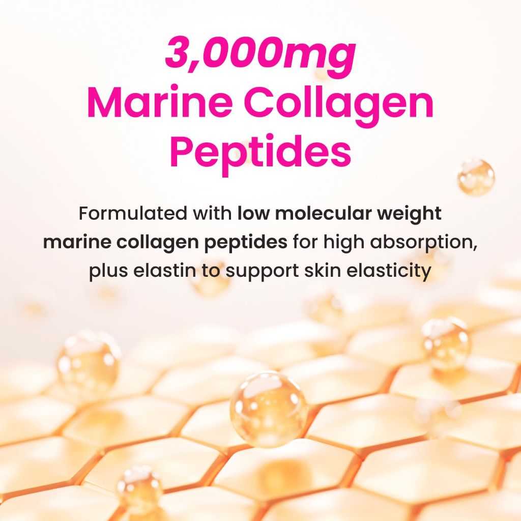 CJwellcare Innerb Glowshot Collagen (50.7 fl oz, 30 Servings) - 3,000mg Collagen Peptides