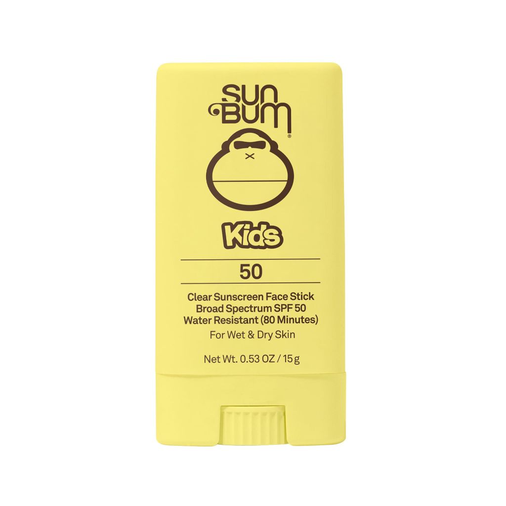 Sun Bum Kids SPF 50 Clear Face Stick Sunscreen - Wet or Dry Skin  Sunscreen with Vitamin E  0.53 oz