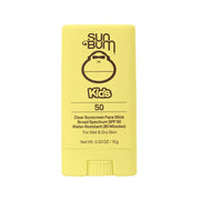 Sun Bum Kids SPF 50 Clear Face Stick Sunscreen - Wet or Dry Skin  Sunscreen with Vitamin E  0.53 oz