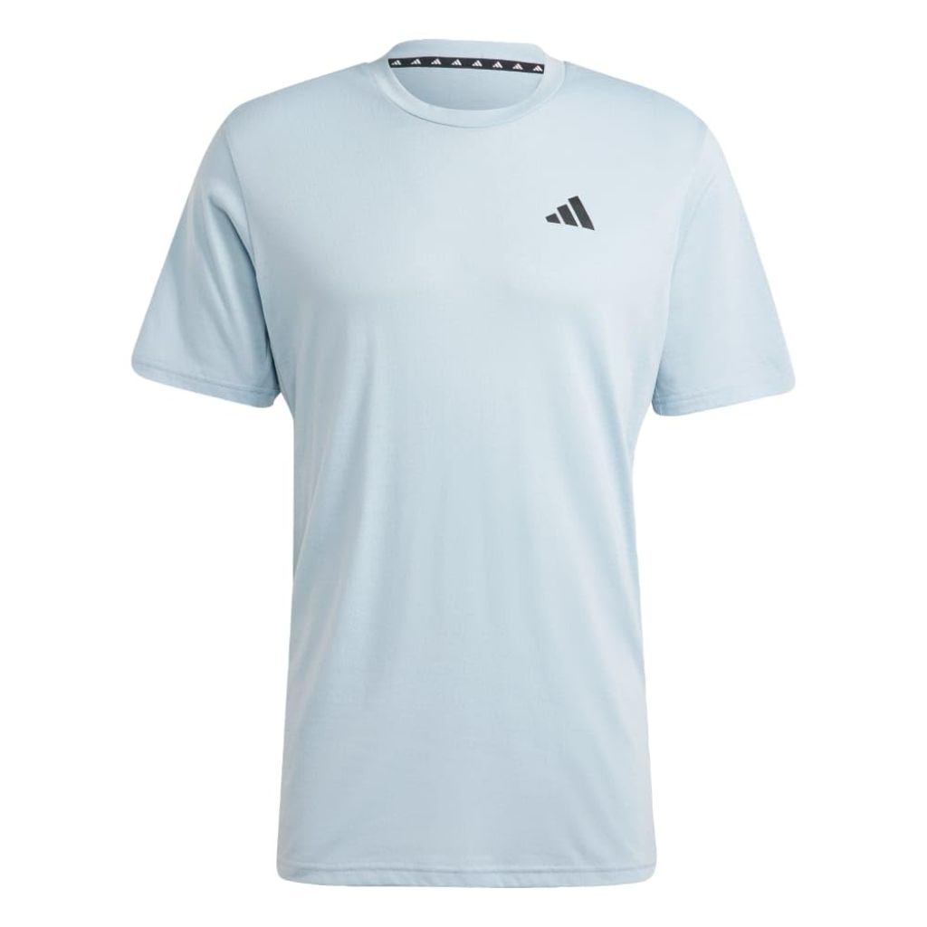 Adidas Men's Essentials Logo Training T-Shirt, Wonder Blue/Black, Small