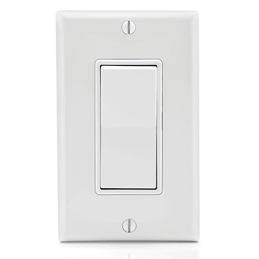 Leviton Antimicrobial 15 Amp 120/277V Decora Rocker 3-Way AC Quiet Switch, 5603-2AW, White
