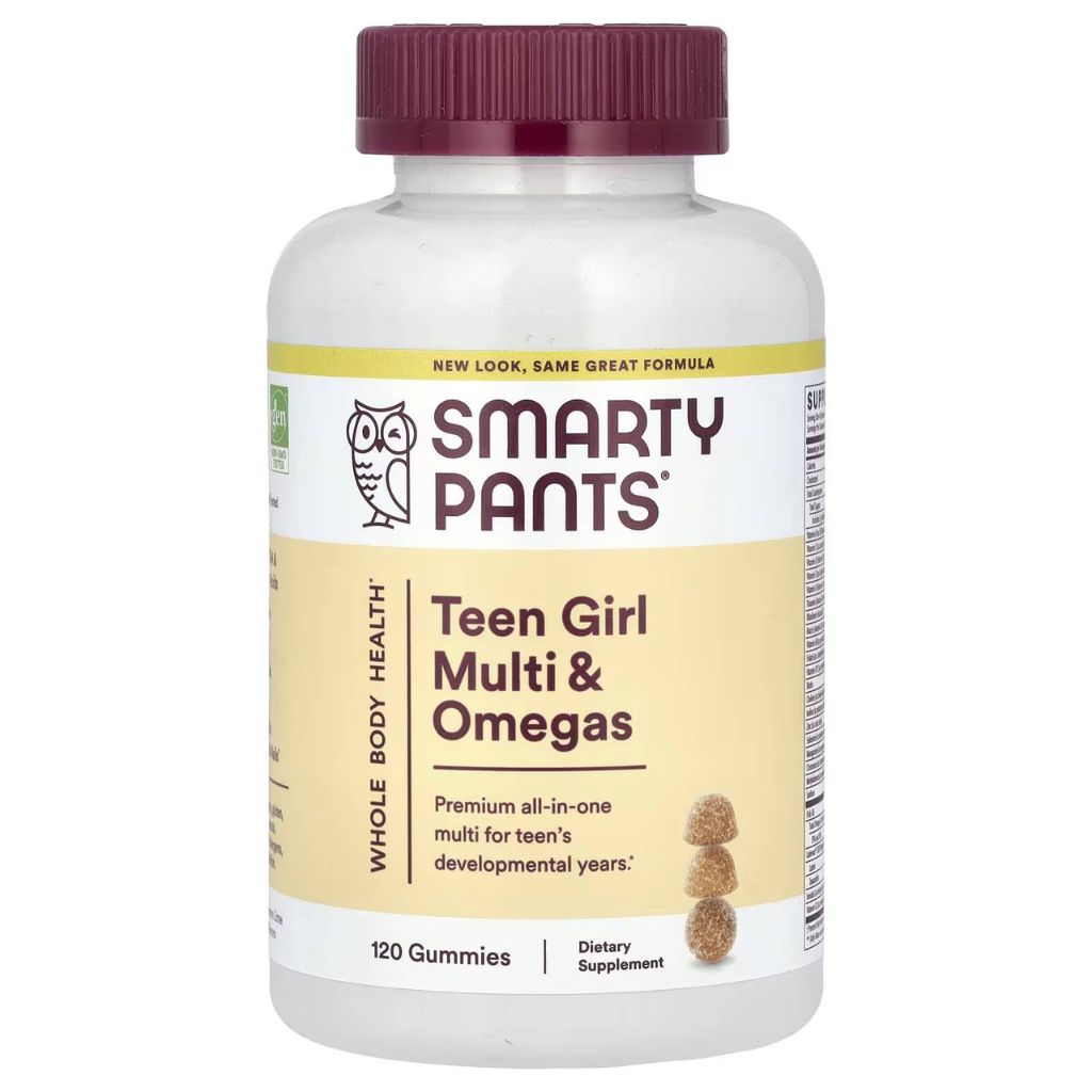 SmartyPants Teen Girl Multi & Omega 3 Fish Oil Gummy Vitamins - 120 ct.