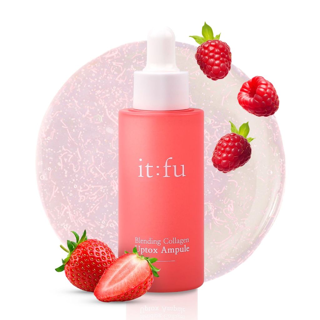 It:fu Blending Collagen UpTox Ampoule | Salmon DNA Ampoule & Copper Peptides Face Serum  | Retinol & Retinal (1.01 oz)