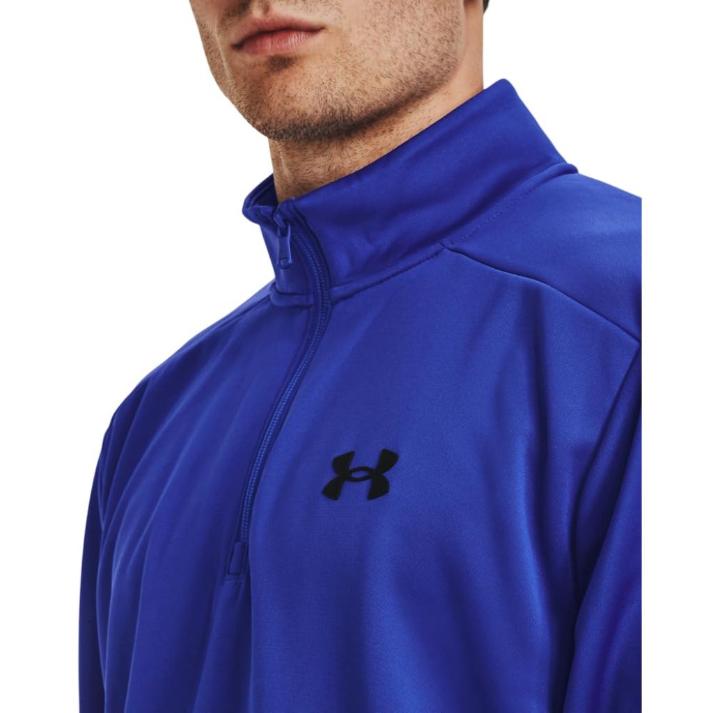 Under Armour Men's Fleece 1/4 Zip, Team Royal/Black, X-Large Tall