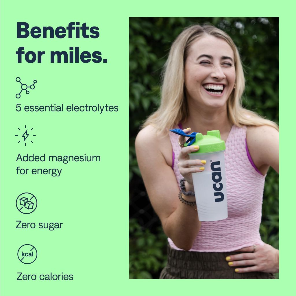 UCAN Hydrate Electrolyte Drink Mix, Lemon-Lime - 12 Stickpacks
