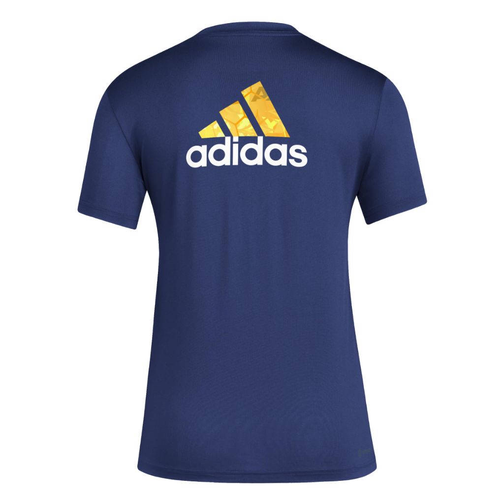 adidas Women's Local Pop Short Sleeve Pre-Game T-Shirt - Los Angeles Galaxy, Navy Blue (3XL)