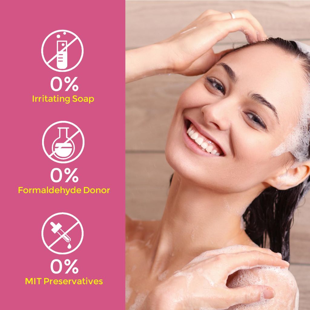 FuYanJie Peach Leaf Feminine Wash - pH-Balanced Intimate Hygiene Cleanser 7.44 oz