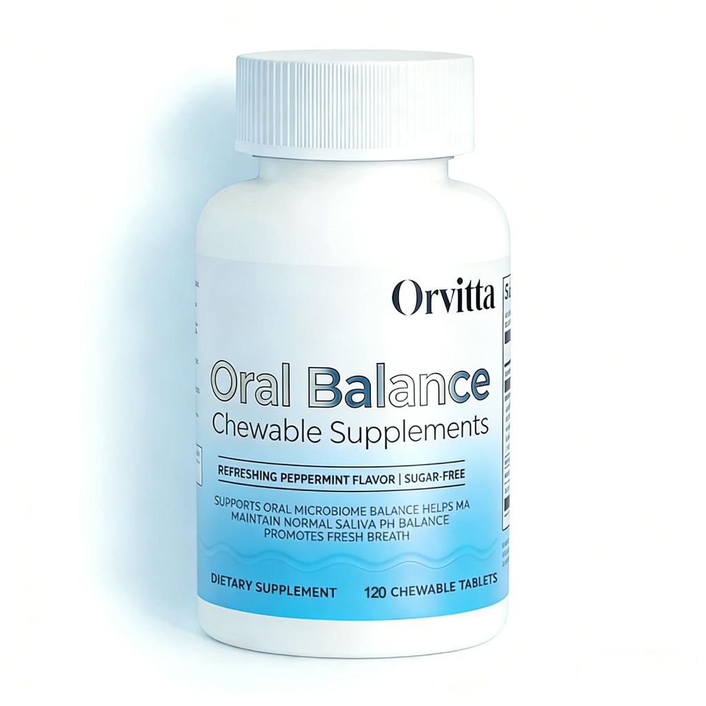 Orvitta Oral pH Balance Chewable Tablets, Sugar-Free - Mint, 120ct.
