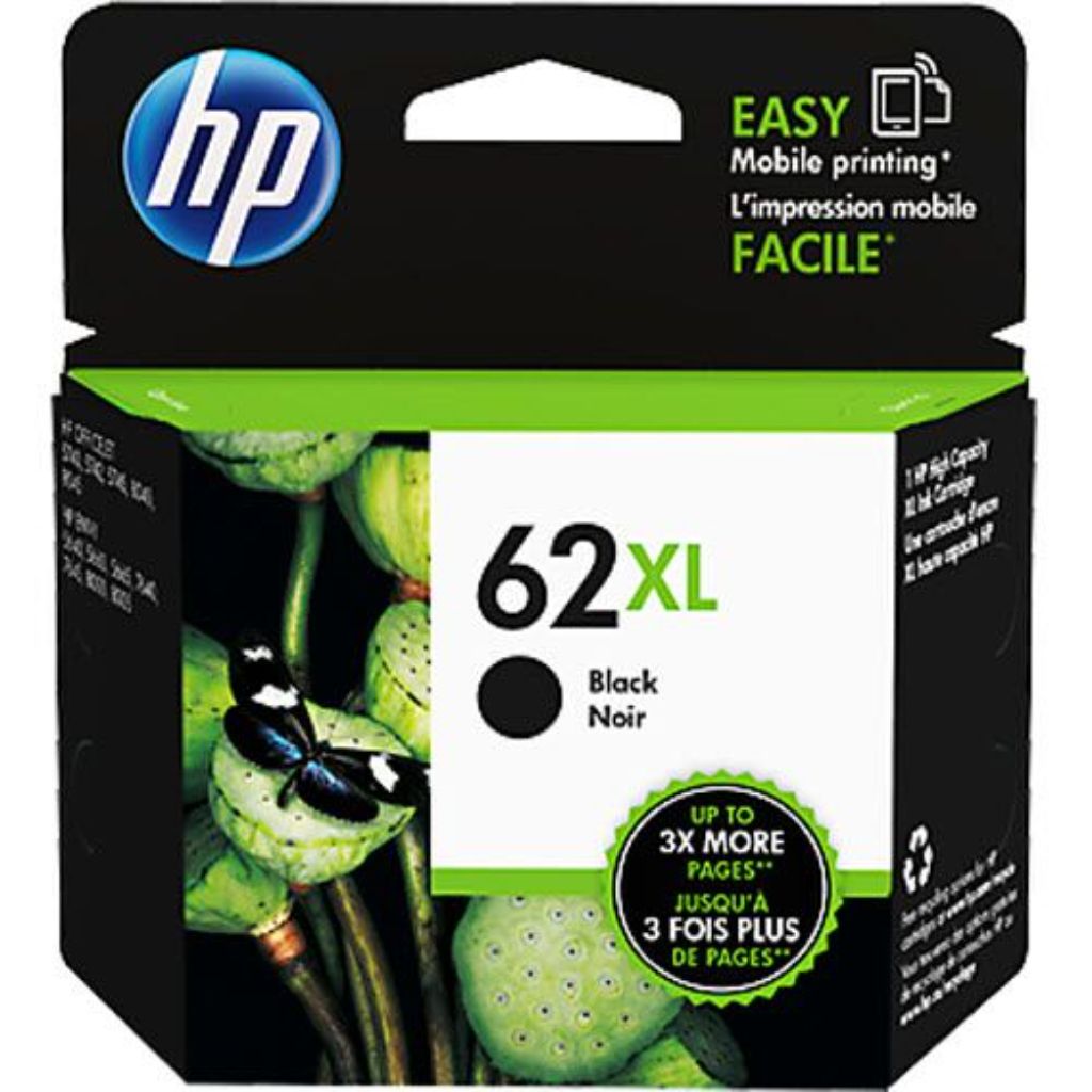 HP 62XL High Yield Black Original Ink Cartridge  ~600 pages  C2P05AN#140