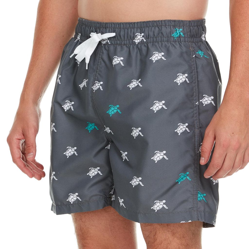Kanu Surf Men's Havana Swim Trunks (Regular & Extended Sizes), Terrapin Charcoal, X-Large