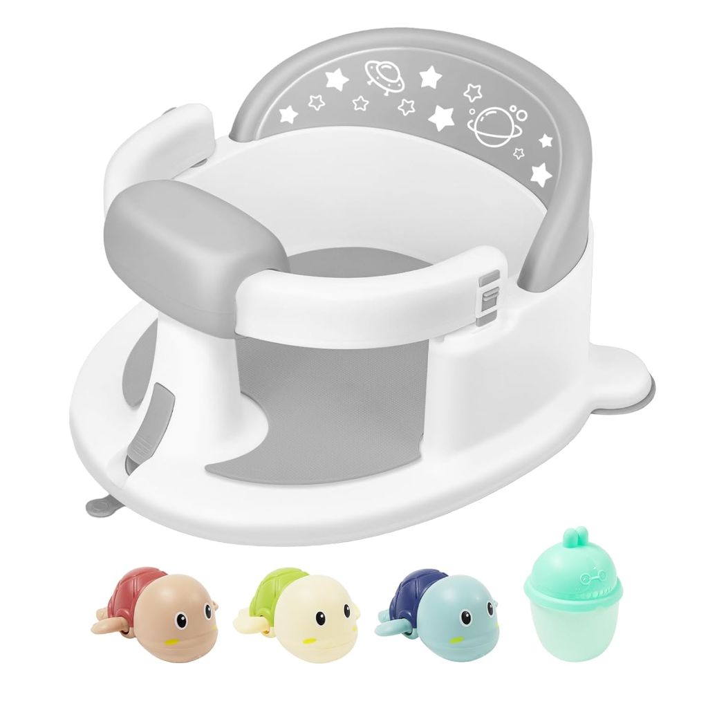 Baby Bath Seat for Babies 6 Months & up | Gray