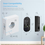 Lockly Vision Elite Video Smart Lock with Camera, Smart Wi-Fi Deadbolt for Front Door