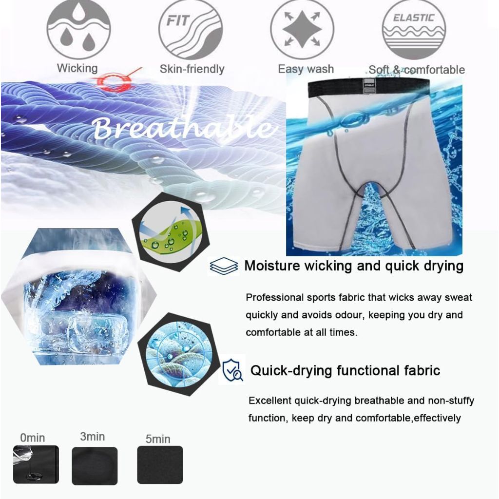 Men's Compression Shorts - XXL - White