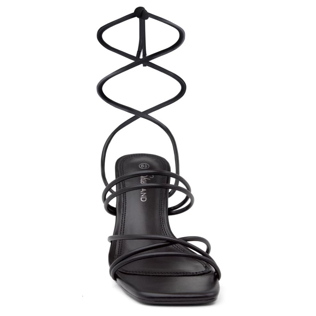Shoe Land Women's Strappy Heels, Black - Size 7.5