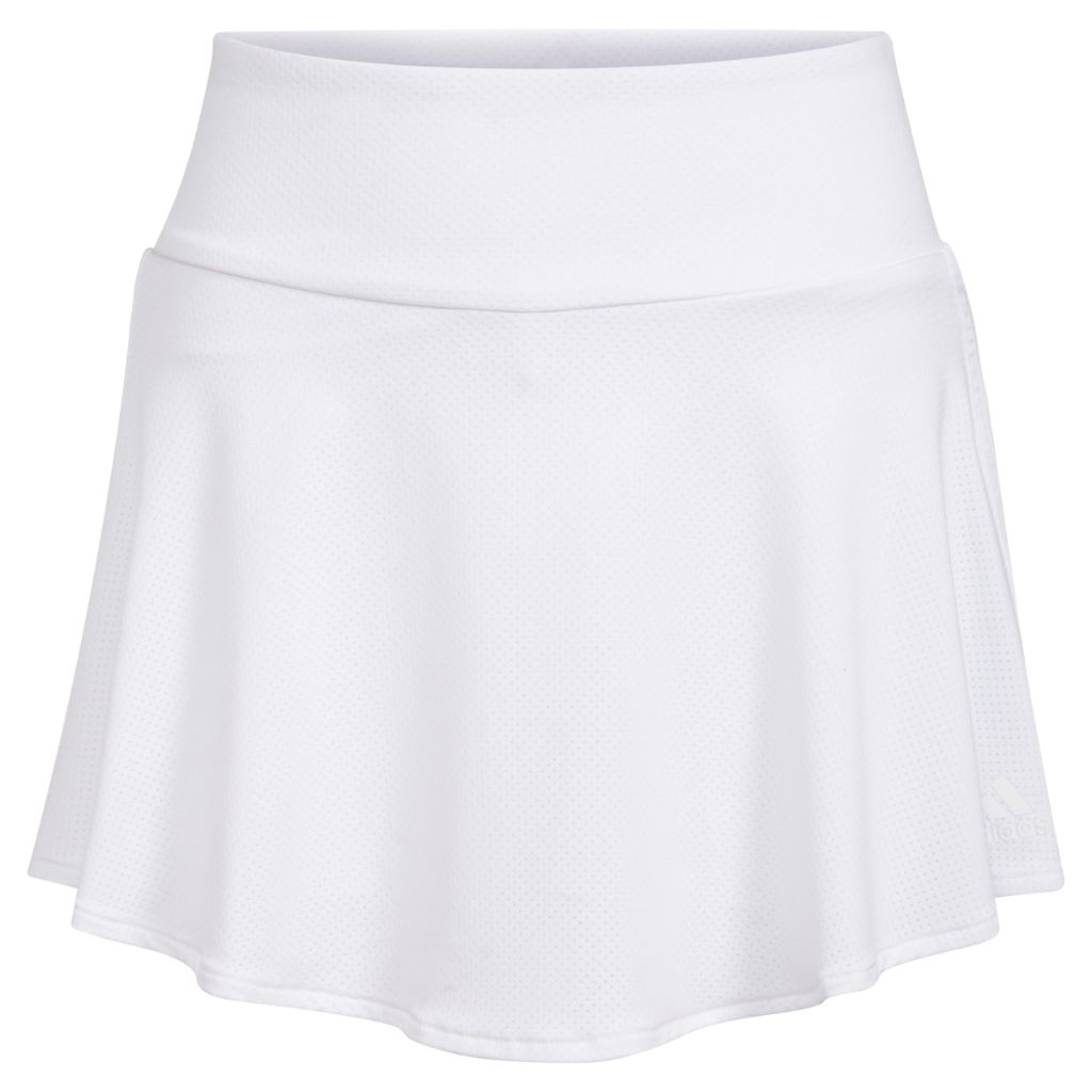 Adidas Girls' 3-Stripe Flounce Knit Skorts Tennis Skirt, Black/White, 2T