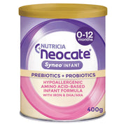 Neocate Syneo Infant - Allergy Relief Hypoallergenic Baby Formula with Amino Acids - 0-12 months - 14.1 oz