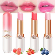 Kaely Color-Changing Hydrating Tinted Lip Balm - Peach/Strawberry/Blueberry, 3ct.