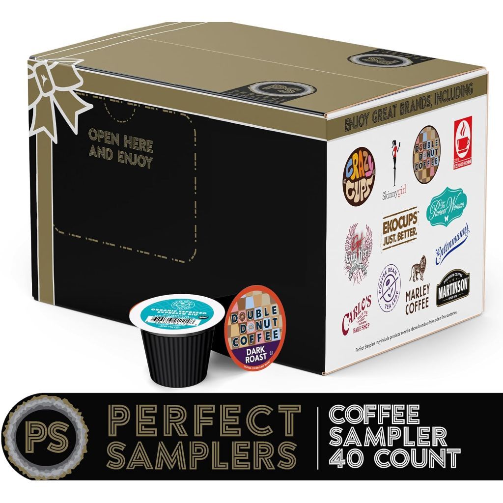 Perfect Samplers Variety Sampler Box Keurig K-Cup Coffee Pods, 40ct