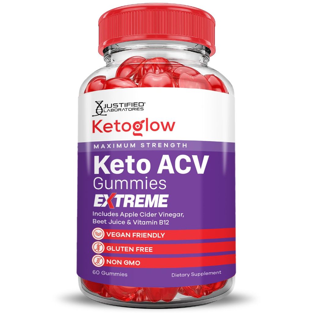 Keto Glow Keto ACV Gummies Extreme 2000MG, 60 Gummies