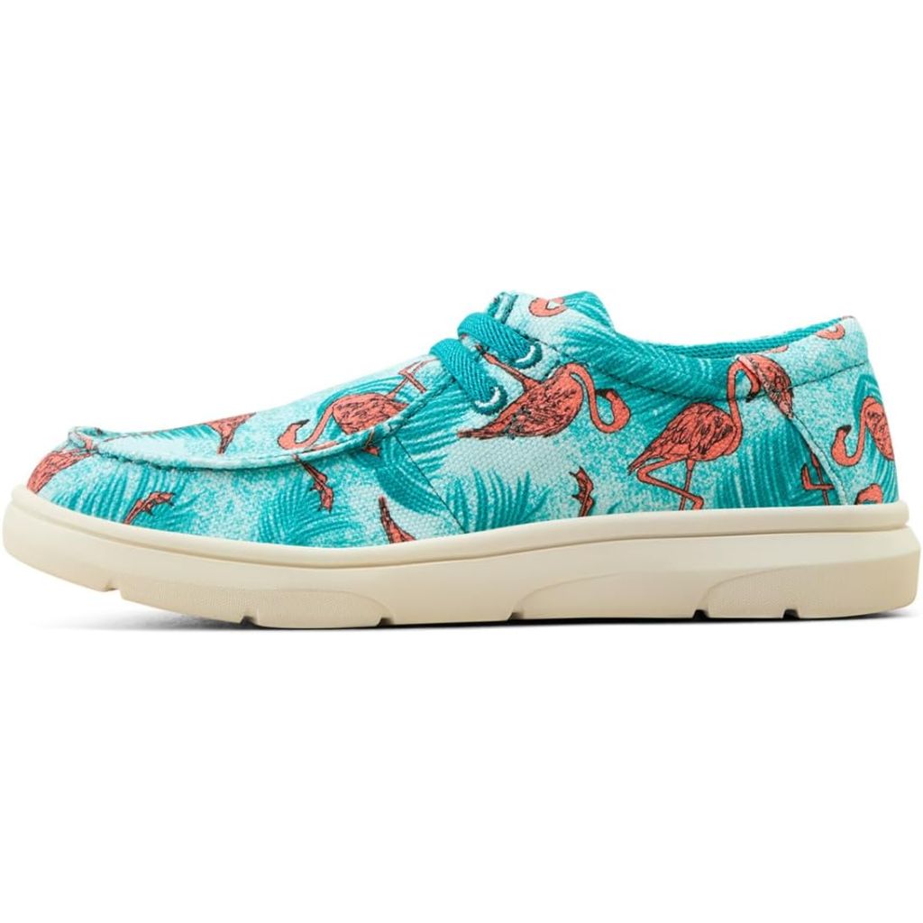 Ariat Kids' Hilo Slip-On Sneakers - Flamingo Print, Size 9