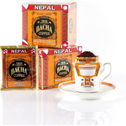 Bacha Coffee Mount Everest Nepal Single Origin 100% Arabica Specialty Coffee, 12 Drip Bags