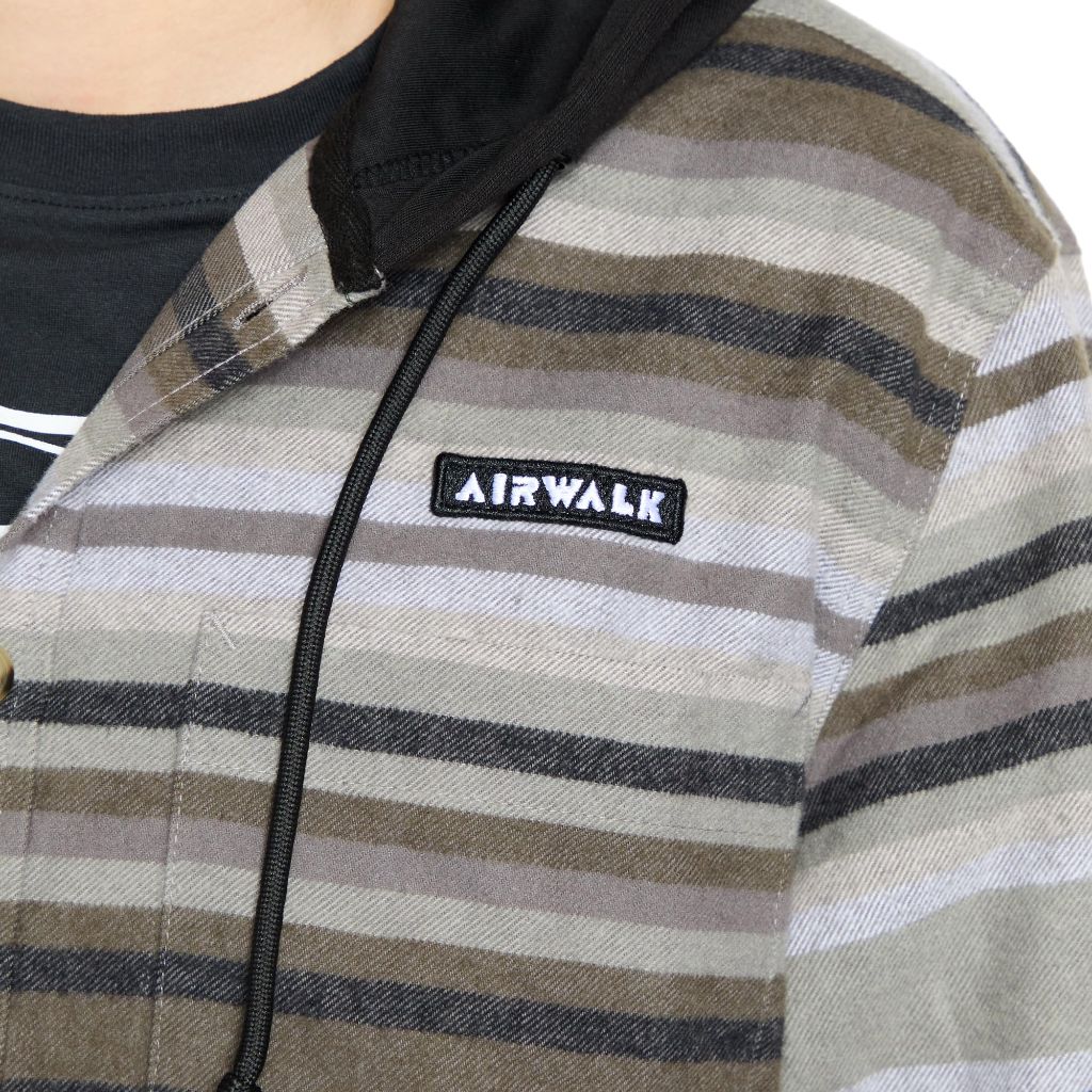 SZ L, Airwalk Men's Hooded Shirt Jacket
