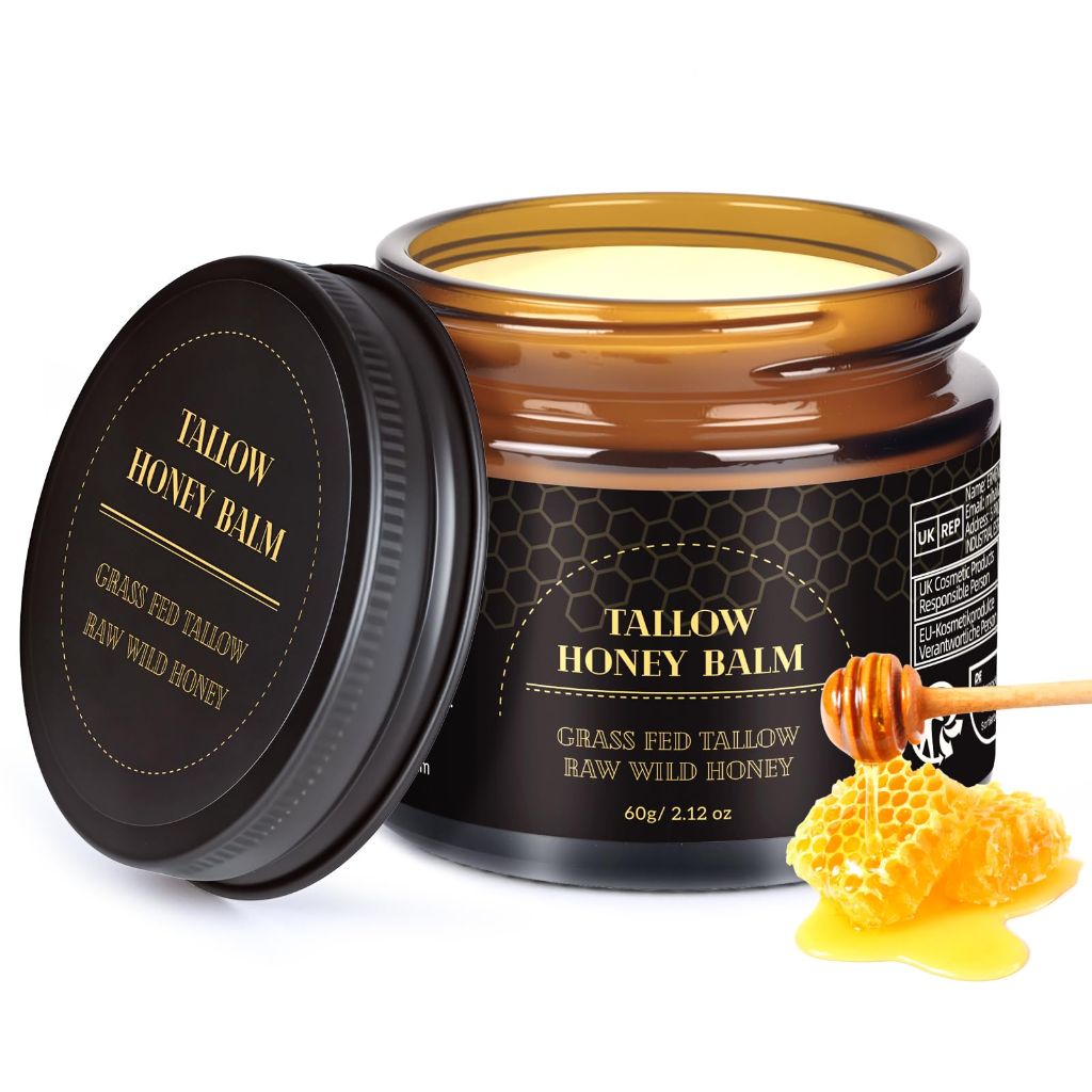 MEIDU Beef Tallow for Skin, Tallow and Honey Balm for Face - 2.12oz