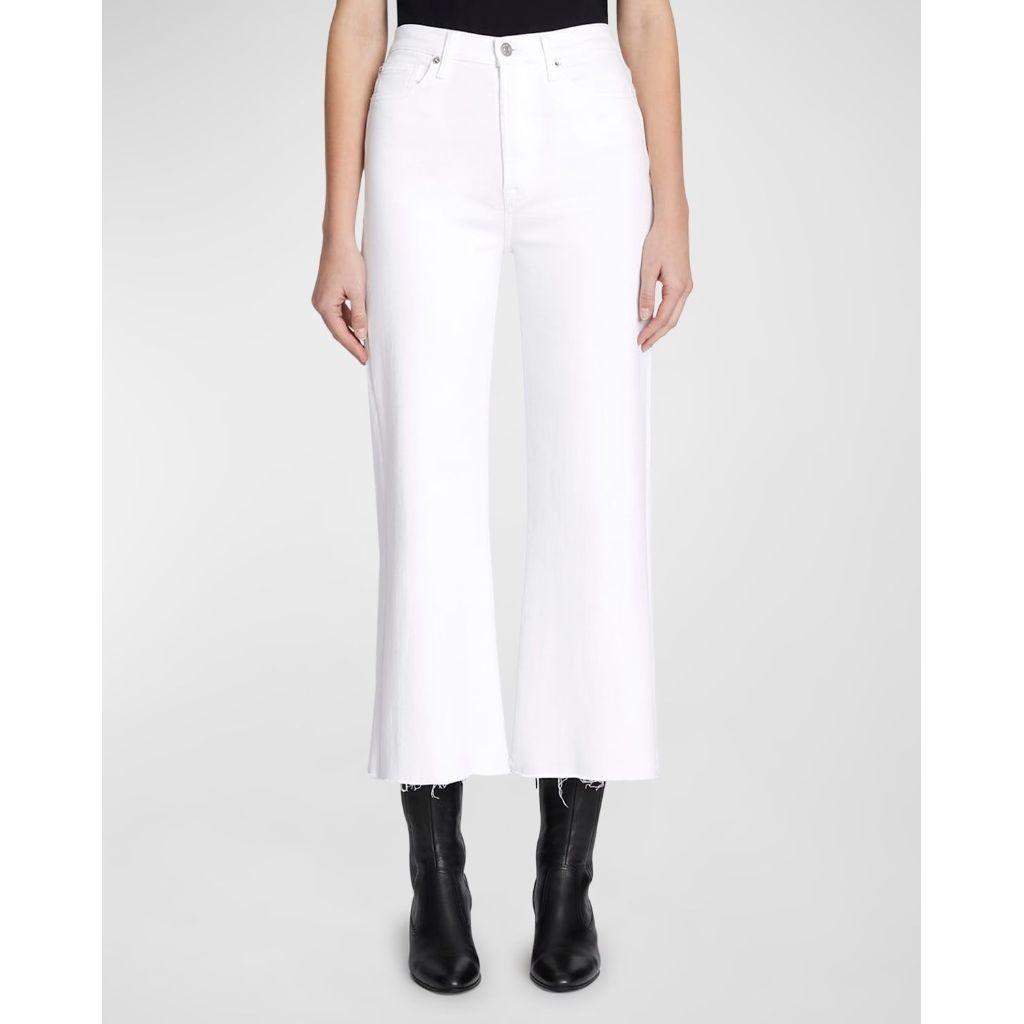 Womens' Luxe Vintage Ultra High Rise Cropped Jeans, White - Size 32