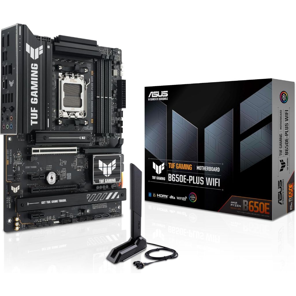 ASUS TUF Gaming B650E-PLUS Wi-Fi Motherboard AMD B650 ATX, DDR5, PCIe 5.0 Ready