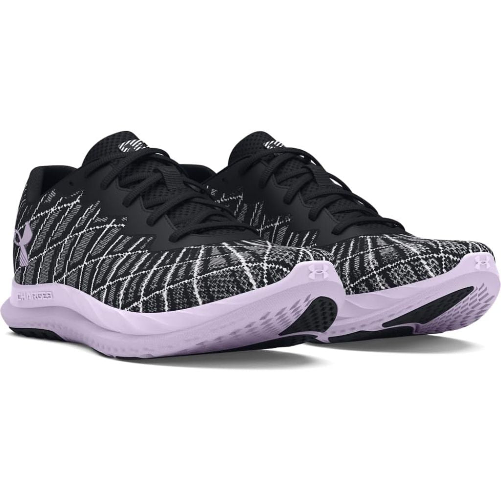 Under Armour Women's Charged Breeze 2 Black/White/Salt Purple - 5