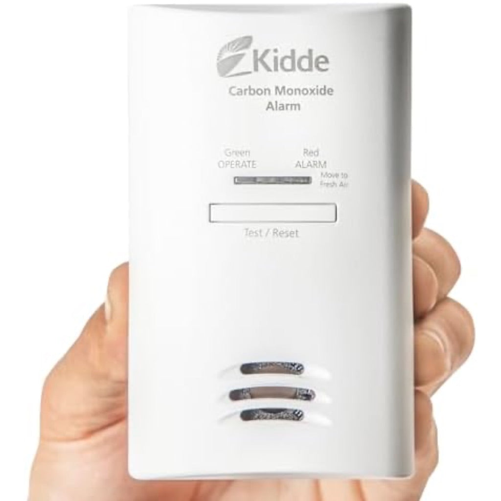 Kidde Carbon Monoxide Detector, Plug in Wall with AA Battery Backup, Test-Hush Button