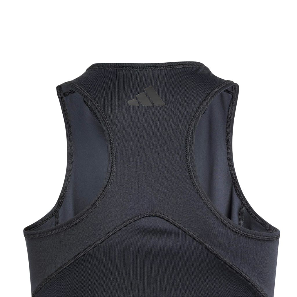 adidas Girls Club Tennis Tank Top - Black, Large