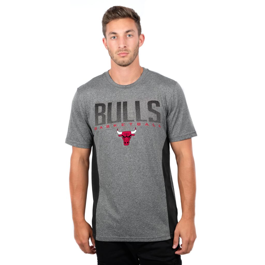 Chicago Bulls Ultra Game NBA Official Men’s T-Shirt, Heather Charcoal - size XXL