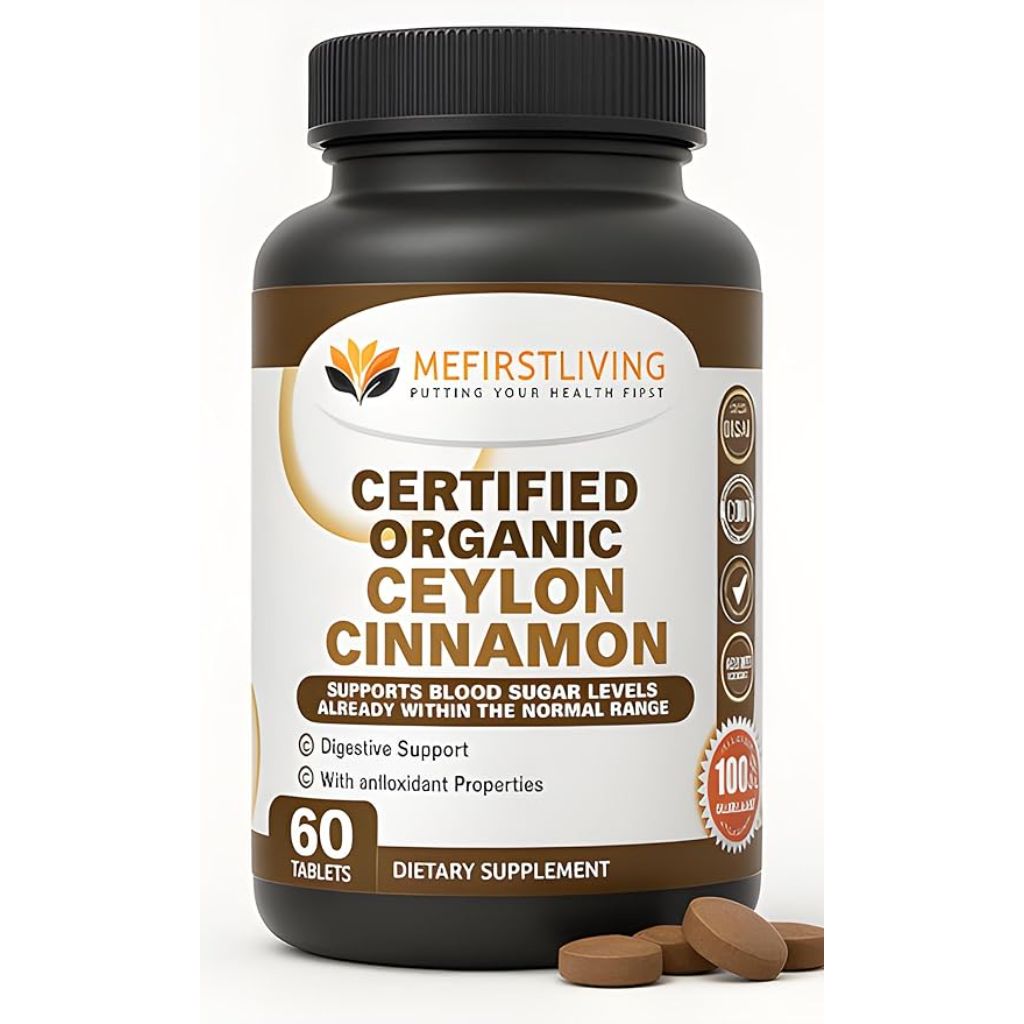 Me First Living Organic Ceylon Cinnamon 1000mg - 60 Tablets