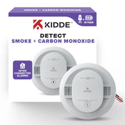 Kidde Smoke and Carbon Monoxide Detector, Hardwired with 10-Year Battery Backup, LED Status Lights, Interconnected, 85 dB Alarm, 5 inches, 30CUA10, 1 Pack