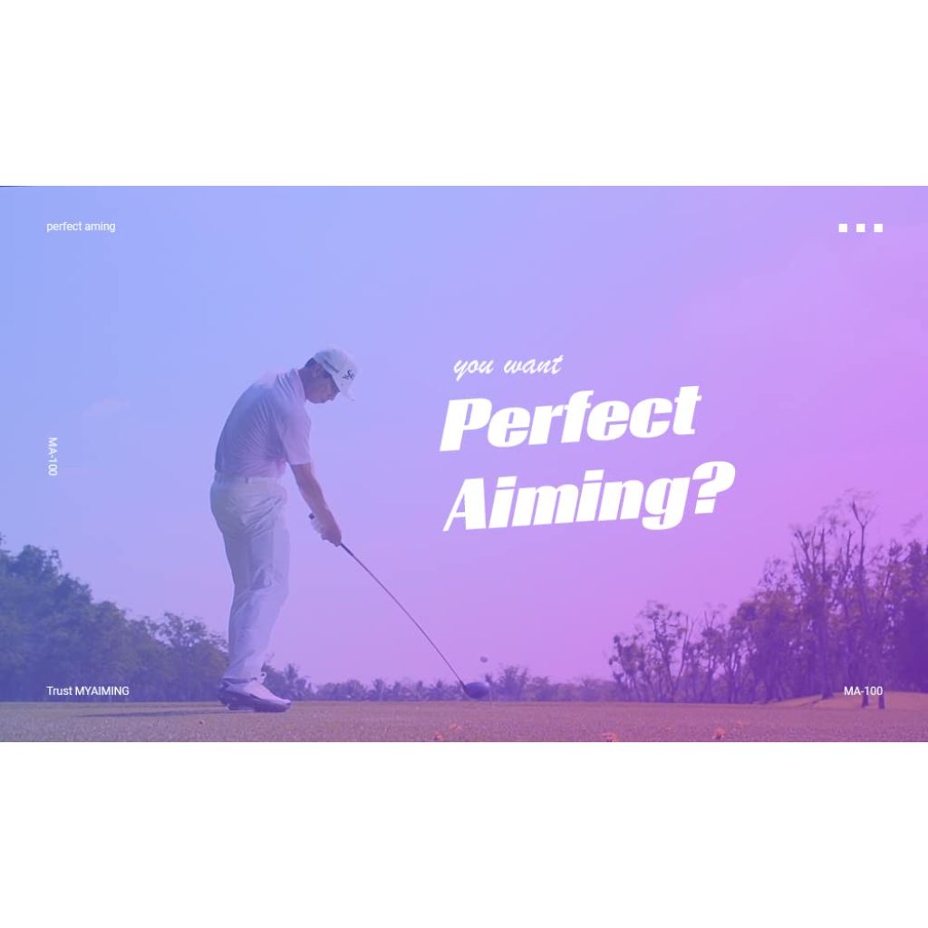 My Aiming Golf Swing Trainer White